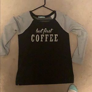 Long sleeve, but first coffee